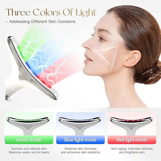 PrimeCart™ Rechargeable LED Facial And Neck Massager