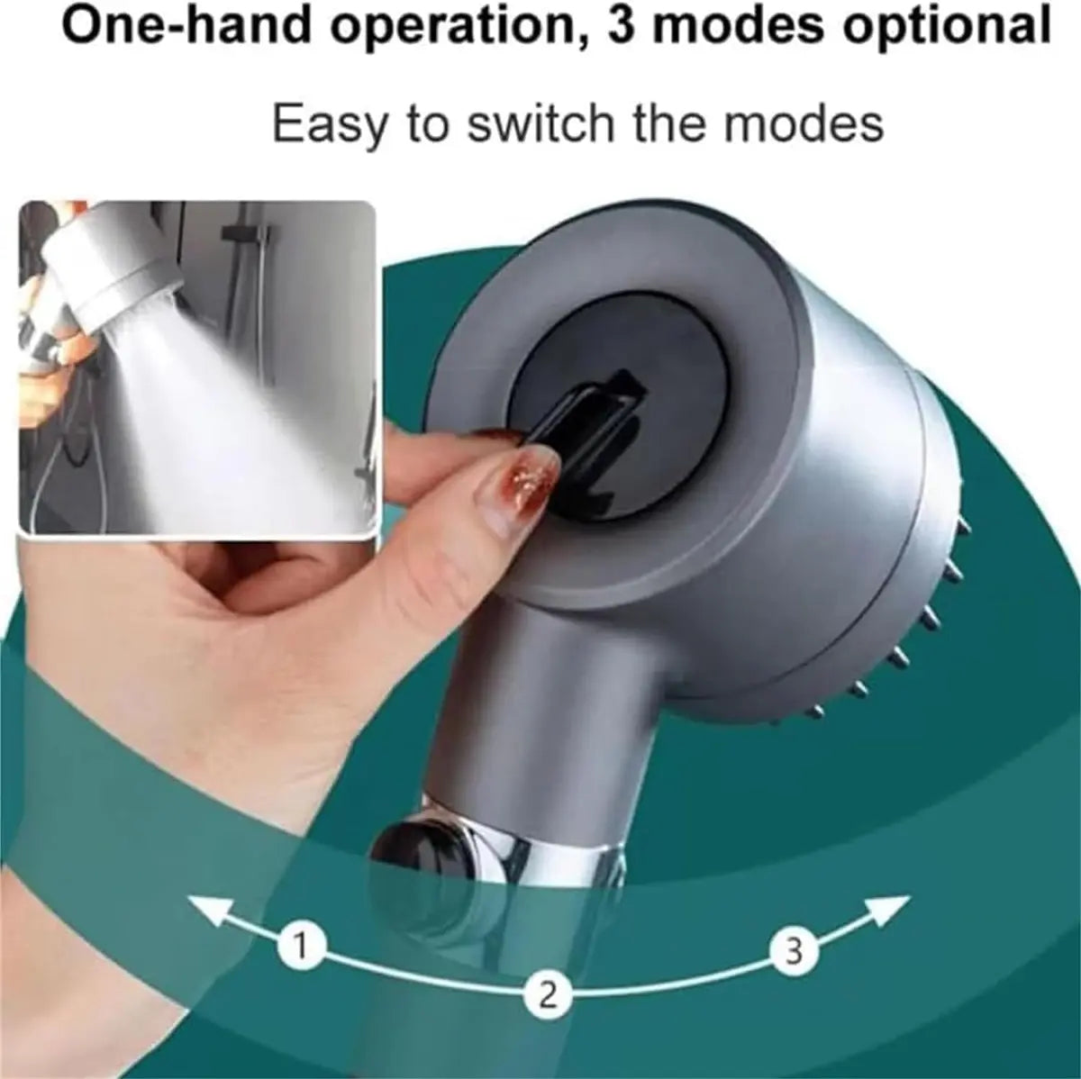 PrimeCart™ Multifunctional Scalp Massage Shower Head